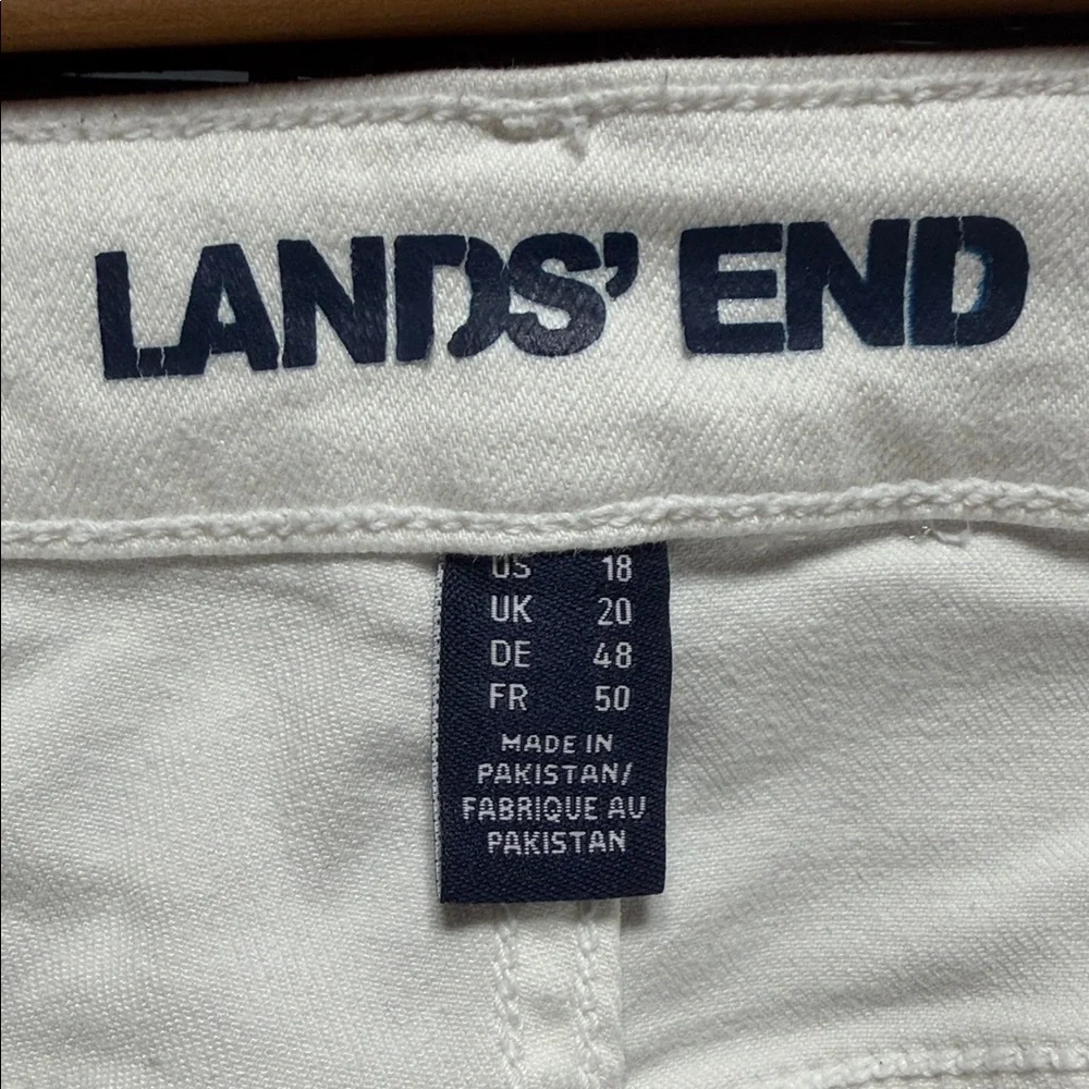 Lands' End Classic White Shorts